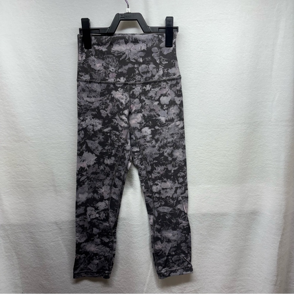 Lululemon Align High‎ Rise Floral Print Crop Leggings Women Size 2